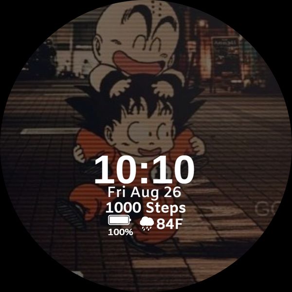 Goku and krillin watch face