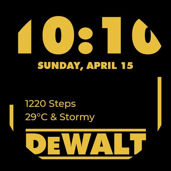 DeWALT with weather