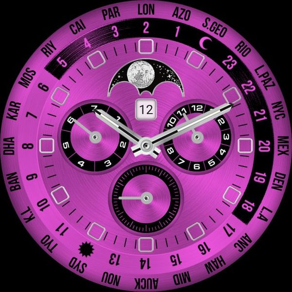 SW Analog UTC World Dual Timer