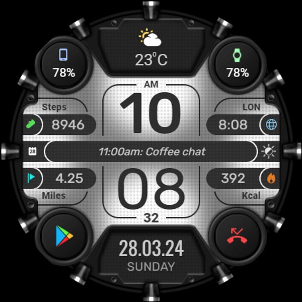 WFP 331 Futuristic watch face
