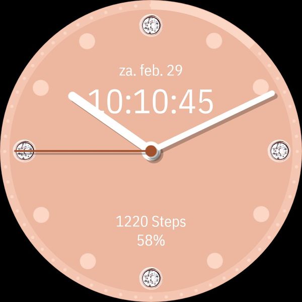 My Old Roze Diamond Clock