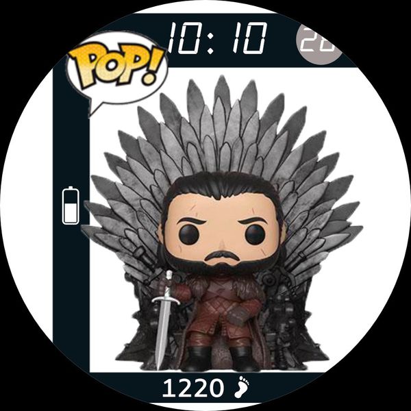 Funko GOT C Jon Nieve Trono