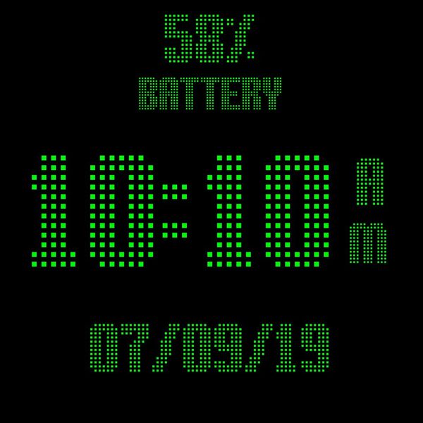 High Viz Green LED Dot Matrix