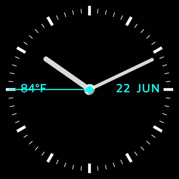Analogue with current temp