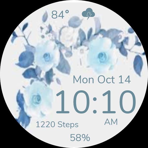 Blue Gray Flowers