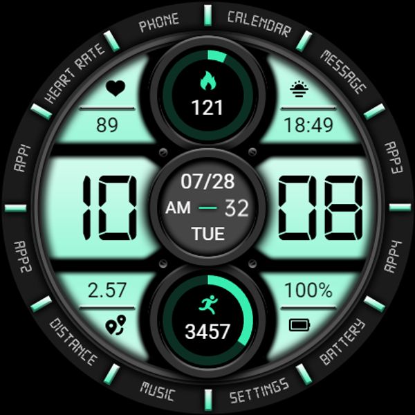 【Customize】Mint Green Clock