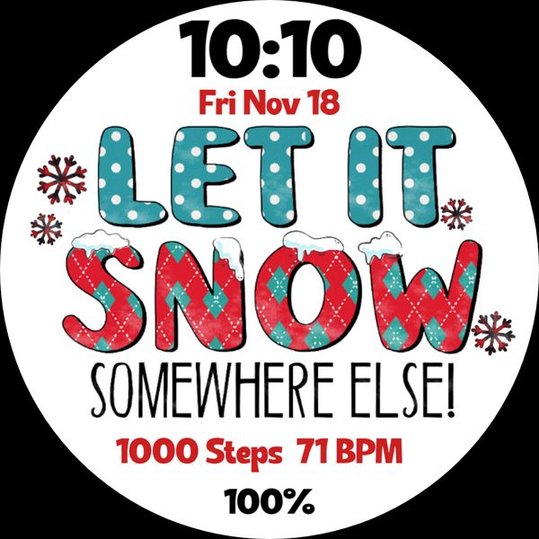 Let It Snow... Somewhere Else!