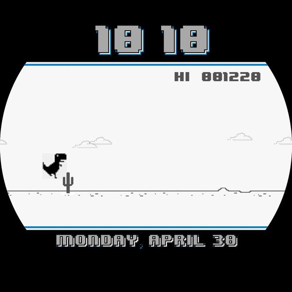 T-Rex 404 Game Chrome