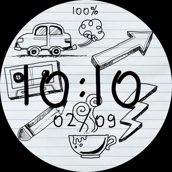 Notebook and Pen Doodle