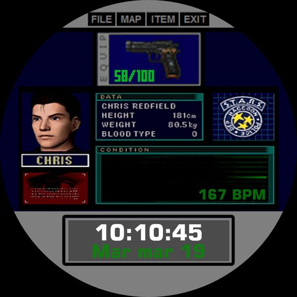 Resident Evil Chris Status