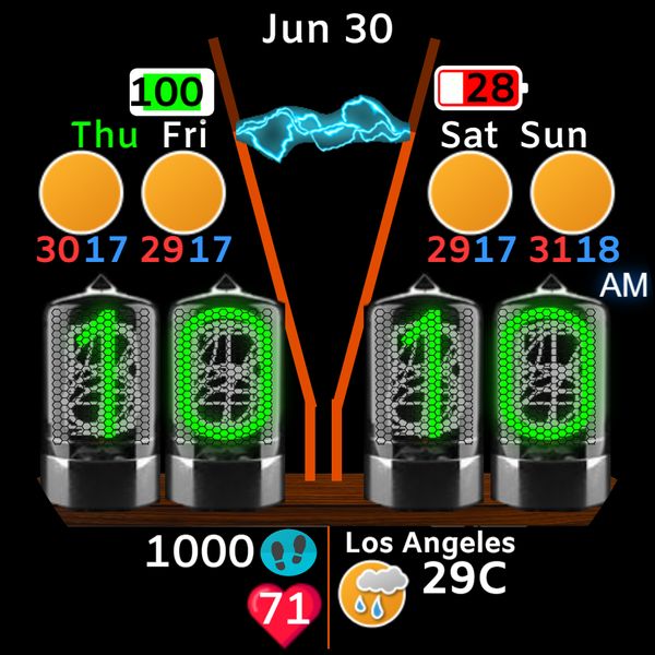 Green Nixie & Jacobs Ladder