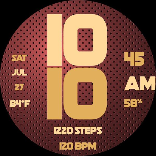 12h Gold & Red Modern Fitness