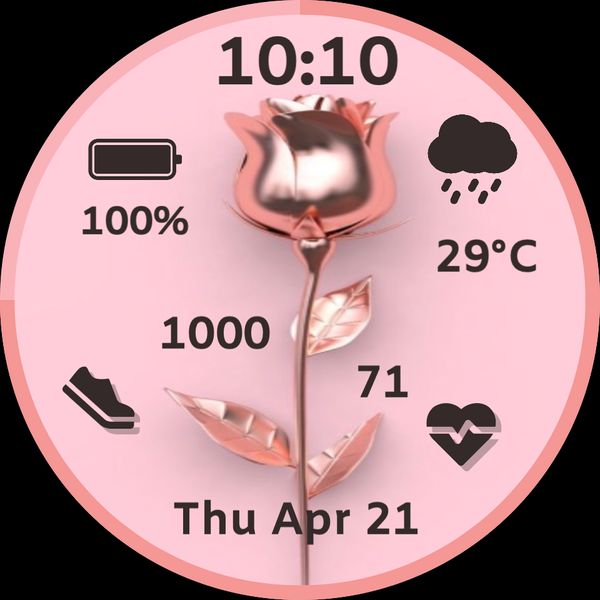 Rosegold rose