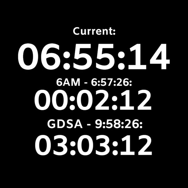 Countdown mock-up