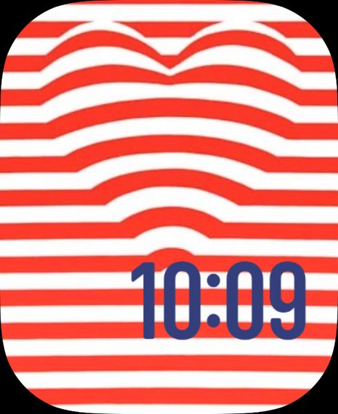 Red, white and blue with heart