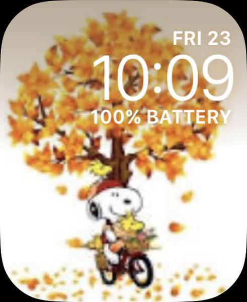 Snoopy in fall