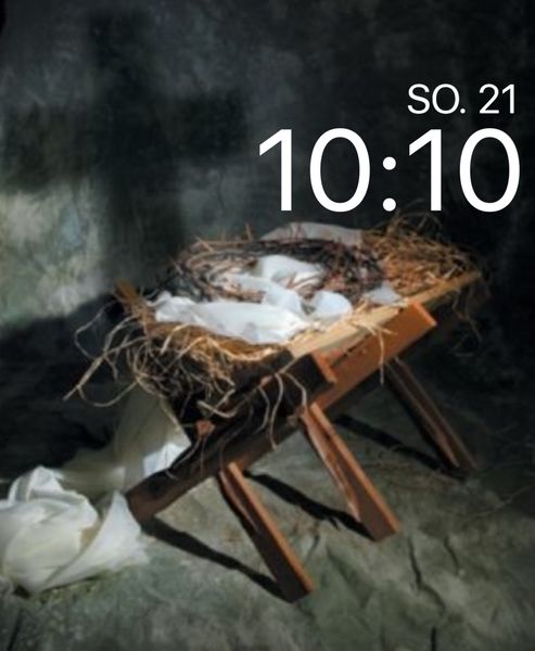 The cross and the manger
