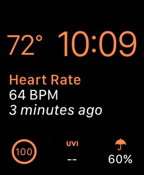 Orange Themed WatchFace