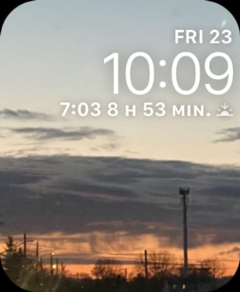 The sunset and clouds💕