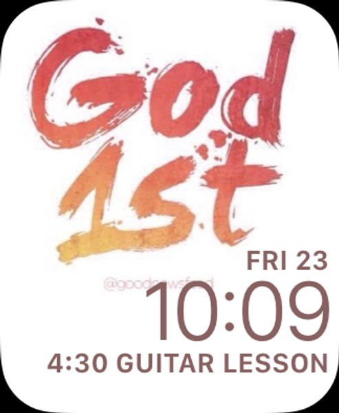 God 1st