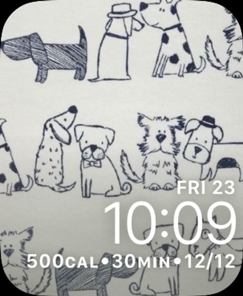 Pencil Dog Pattern