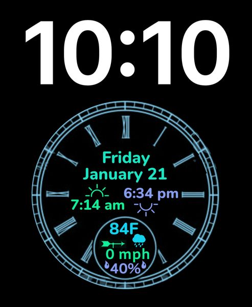 Clock face