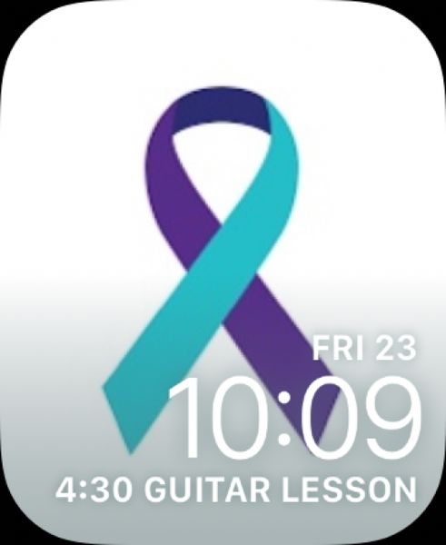 Suicide prevention Ribbon