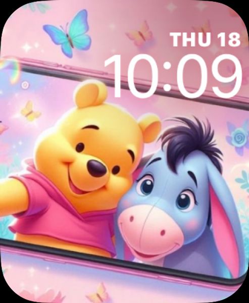 Pooh & Eeyore Selfie ❤️
