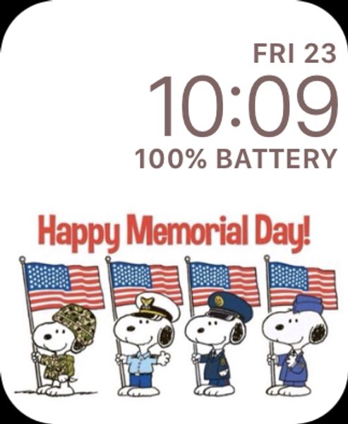 Snoopy: Memorial Day