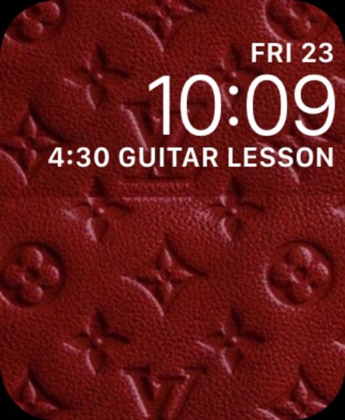 Louis Vuitton Red leather