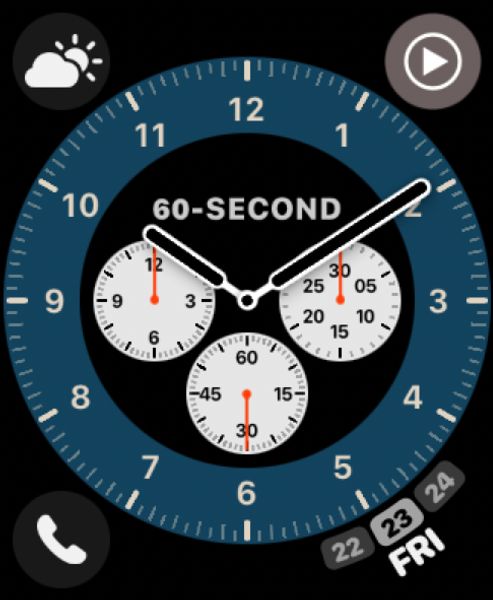 Chronograph In Blue