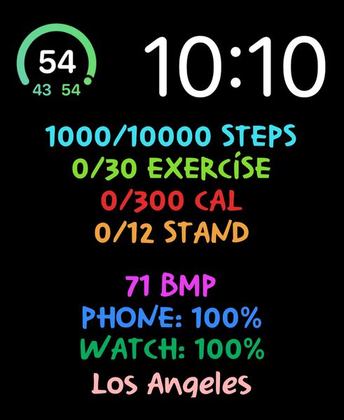 Simple Modular Watch Face