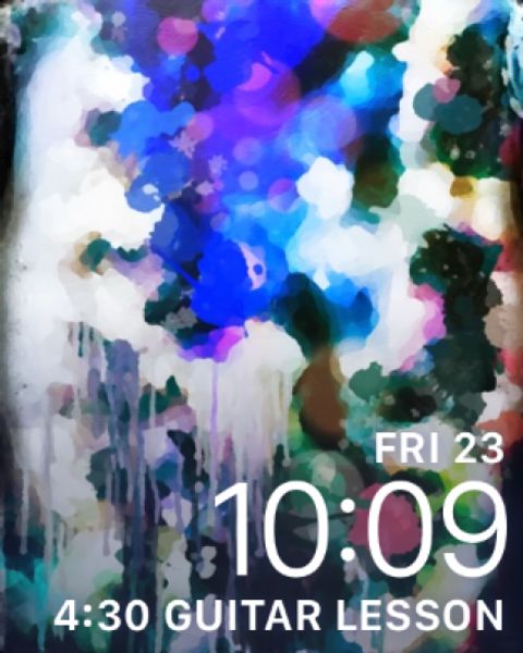 Abstract blue & white