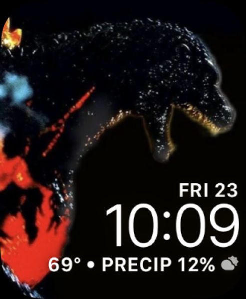 Burning Godzilla in Darkness