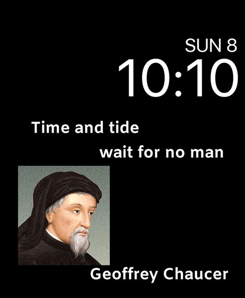 Time waits....
