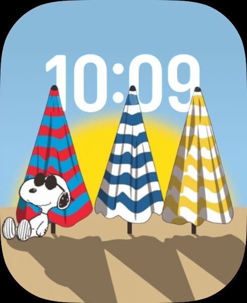 Snoopy at the beach