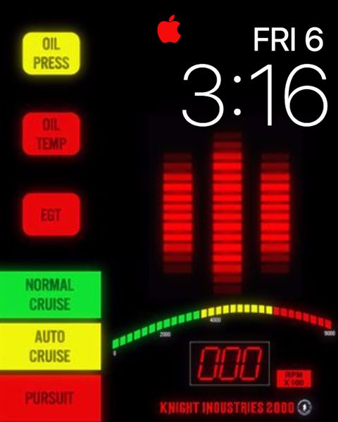 Esfera Knight Rider Apple Watch Ed