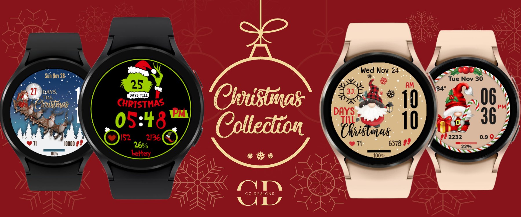 Christmas Collection watch face collection