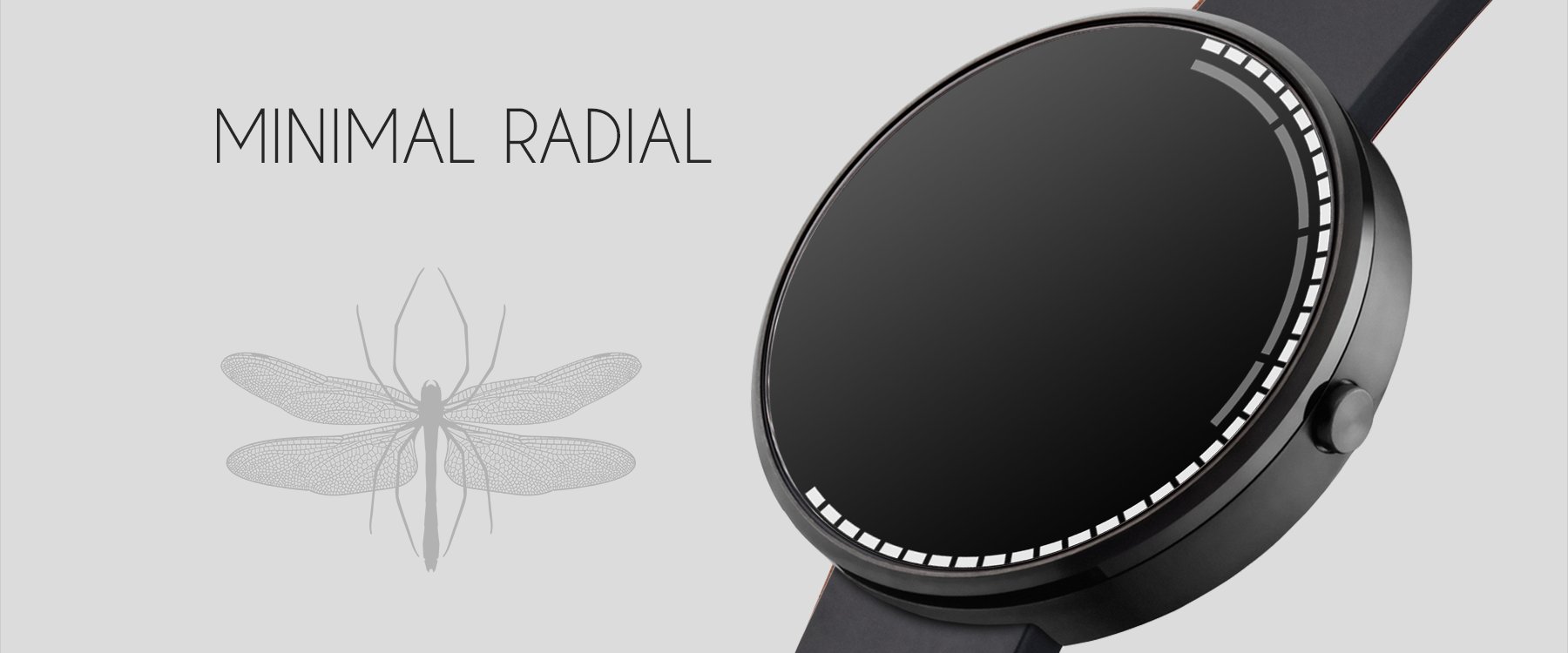 Minimal Radial watch face collection
