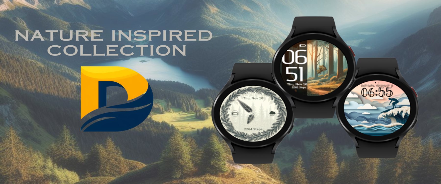 Nature Inspired Collection watch face collection
