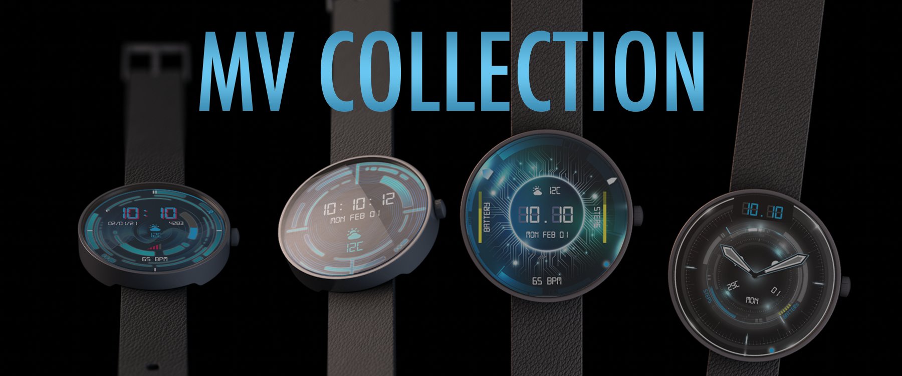 The MV Collection watch face collection