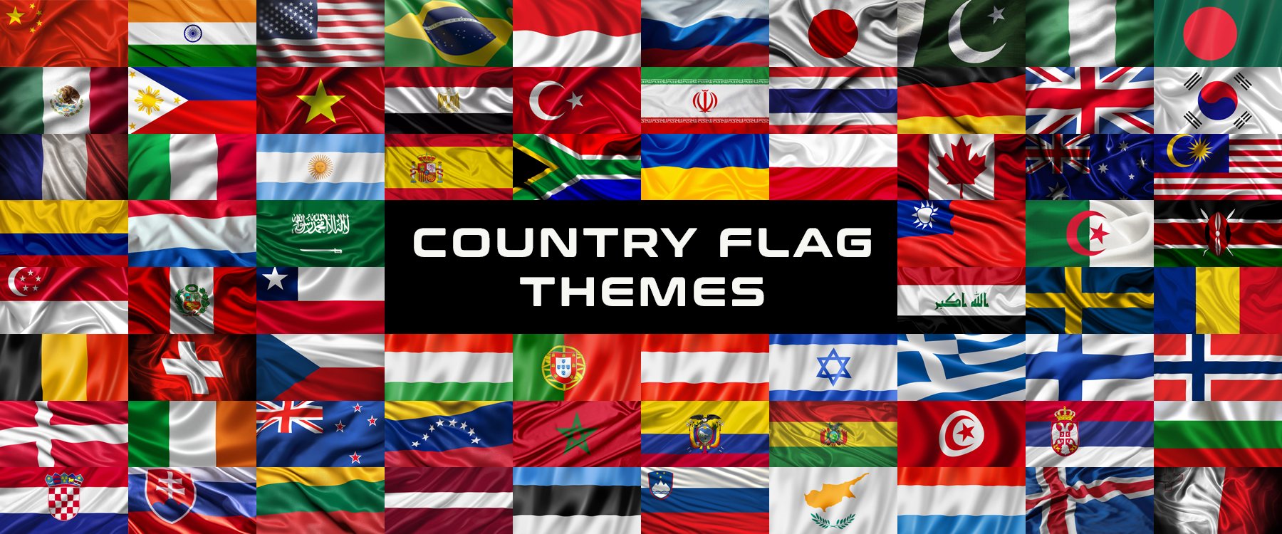 Country Flag Themes watch face collection
