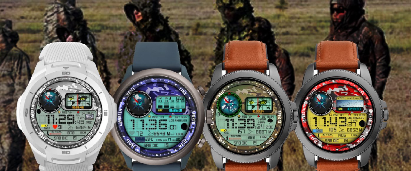 Military watch face collection