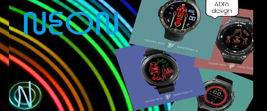 NEON WATCHES watch face collection